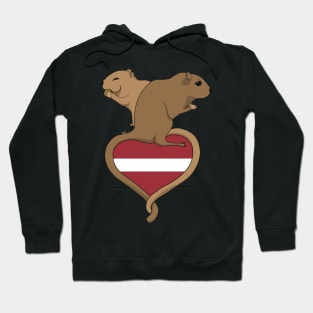 Gerbil Latvia (light) Hoodie